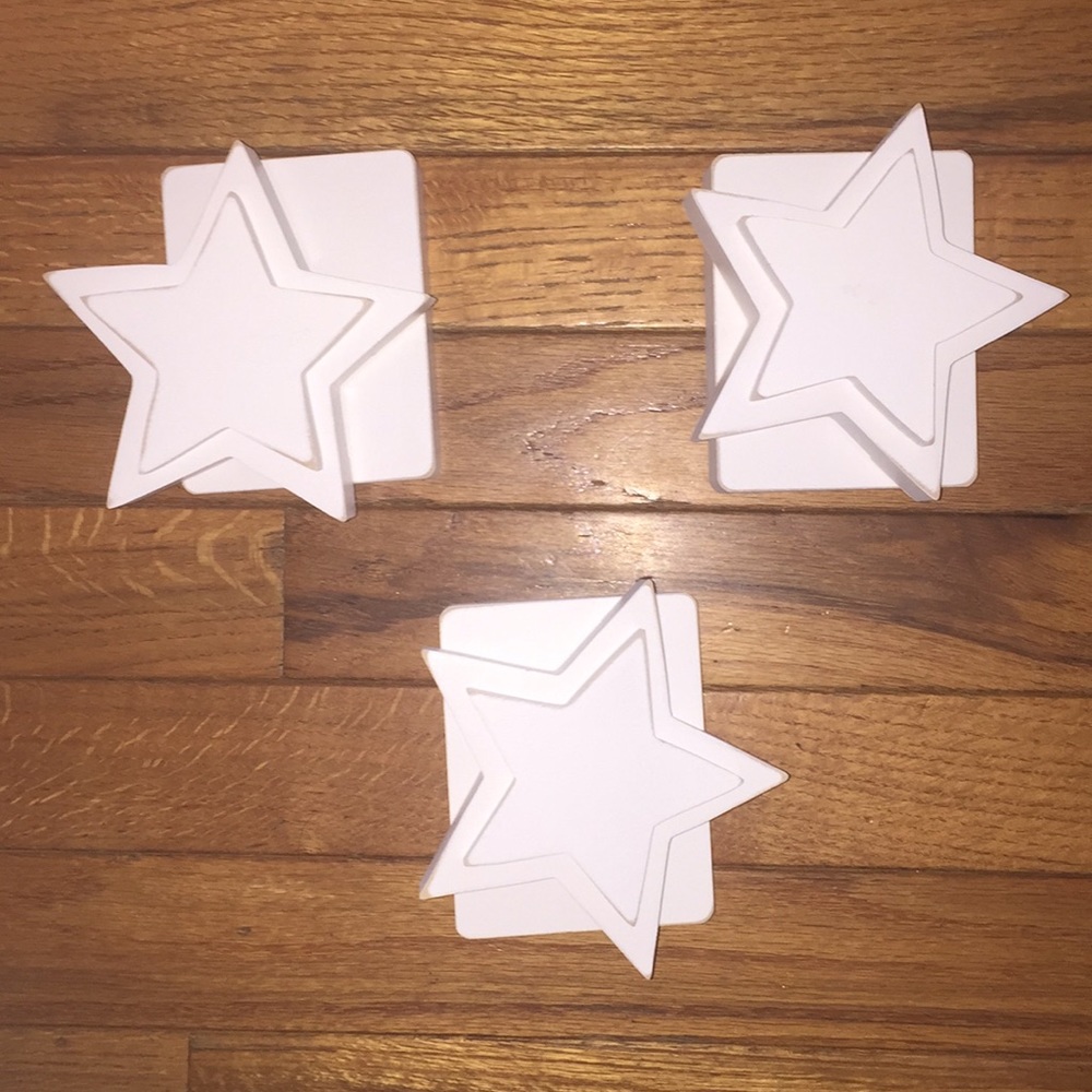 White star quilt clips